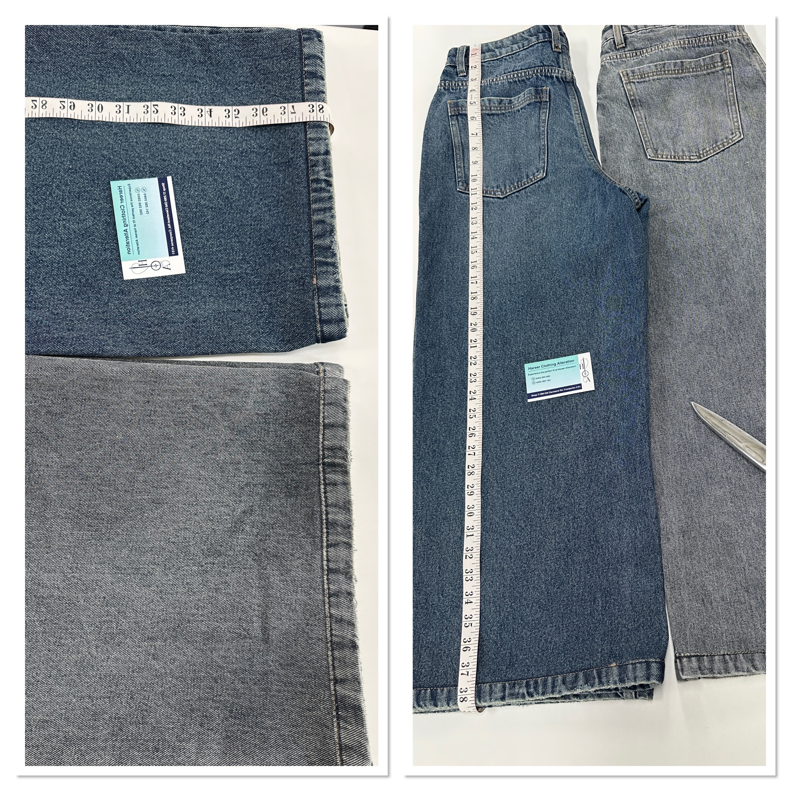 After — Shorten or Lengthen Jacket Hem