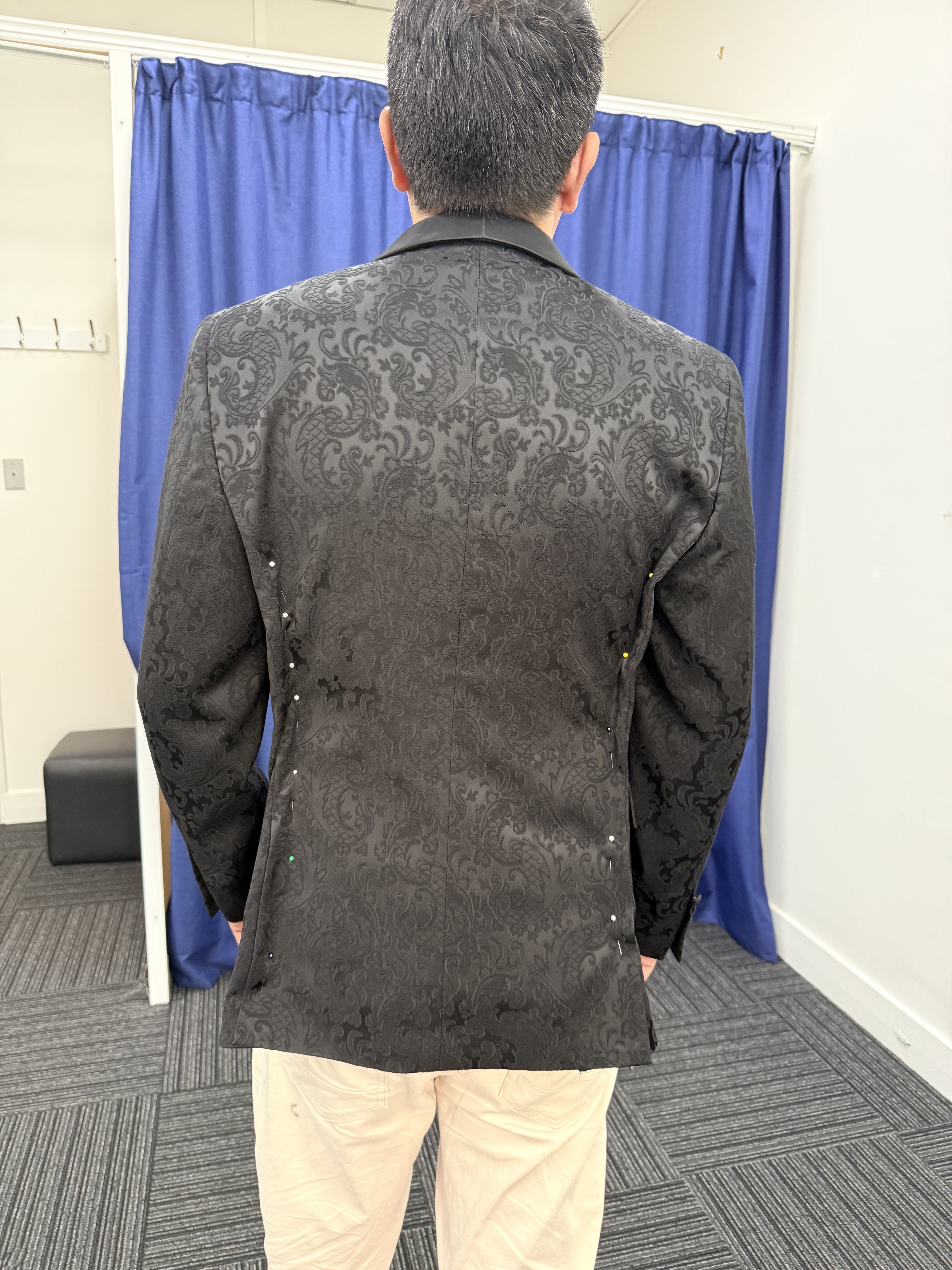 Before — Suit tapering